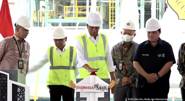 Presiden Jokowi Resmikan Pabrik NPK Pupuk Iskandar Muda 