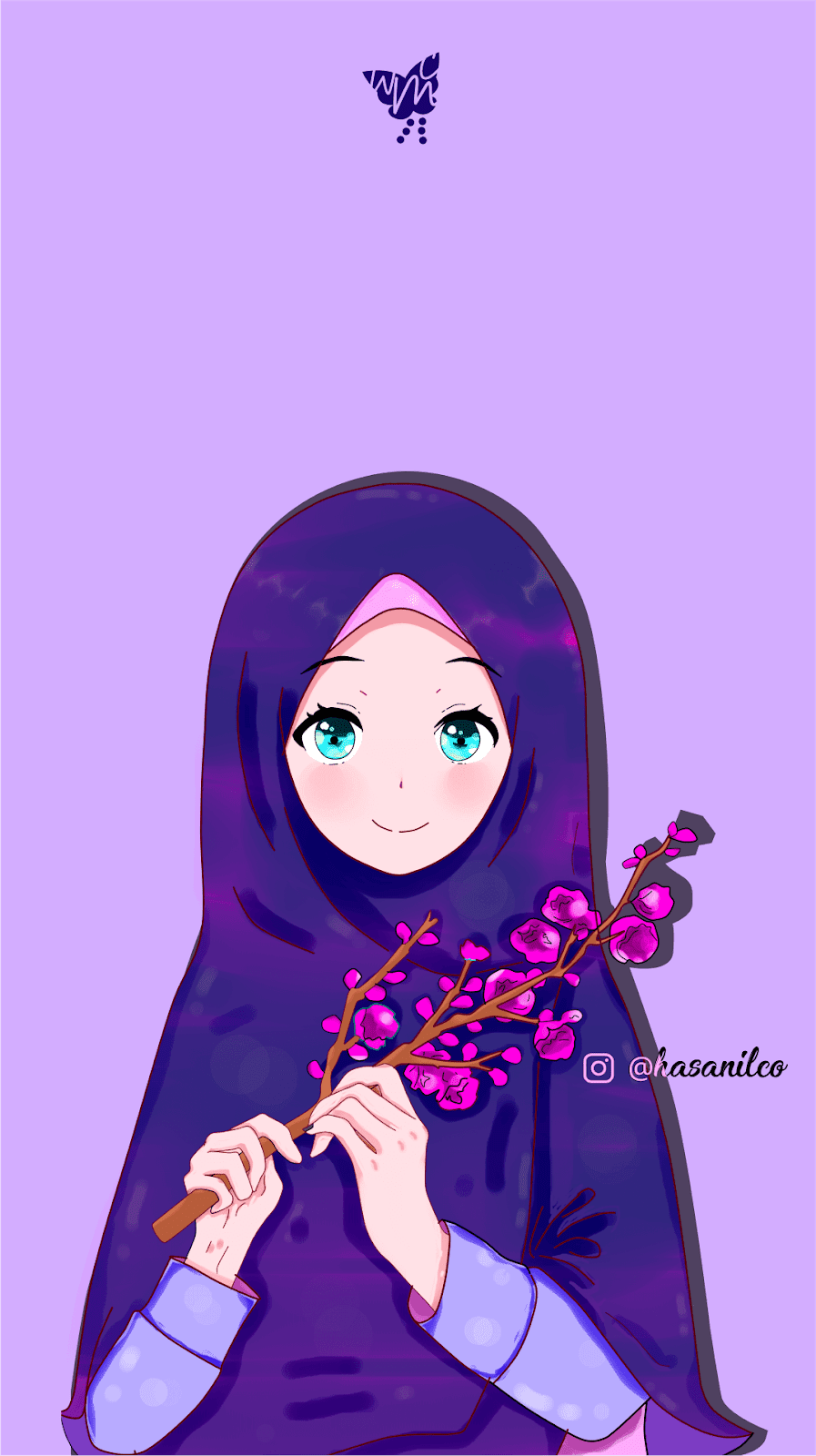 Wallpaper Kartun Muslimah Terbaru  2022 Gallery Islami 