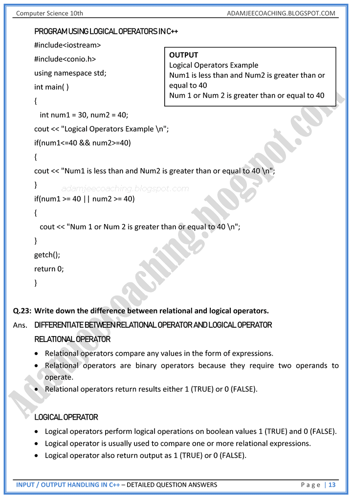 input-output-handling-in-c++-detailed-question-answers-computer-science-10th