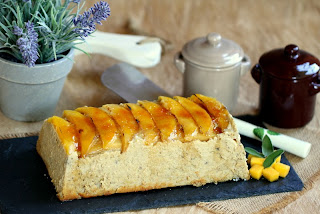 Terrina de ceps i mango caramel•litzat