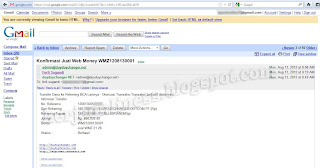 Cara mencairkan wmz (Webmoney) menjadi rupiah di duyduychanger