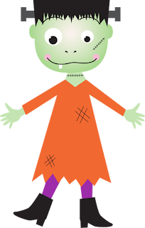 Clipart de Niños Disfrazados para Halloween.