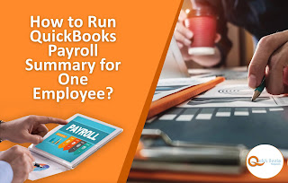 QuickBooks Payroll Summary for One Employee