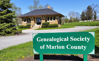 Genealogical Society of Marion County, 9350 E. Washington Street, Indianapolis