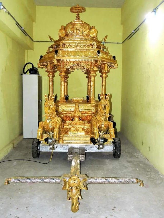 புதுக்கோட்டை திருவப்பூர் அருள்மிகு ஸ்ரீ முத்துமாரியம்மன் கோவில் தங்கரத வெள்ளோட்ட விழா இன்று (17.09.2017).