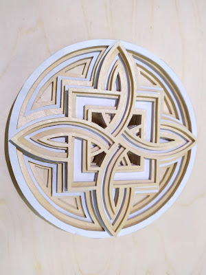 layered wall decor scroll saw pattern