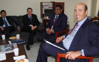 US Amb. Hugo Llorens with Honduran Election Commission