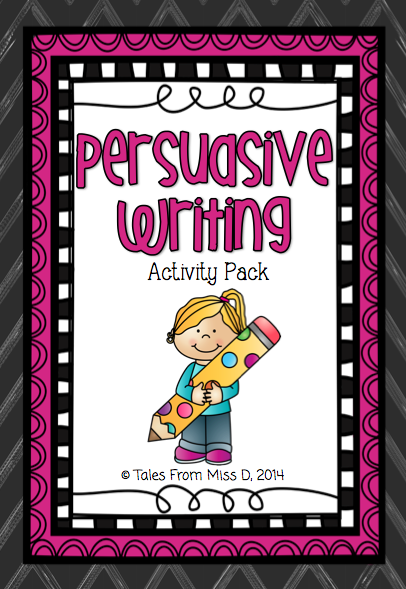 http://www.teacherspayteachers.com/Product/Persuasive-Writing-Activity-Pack-1288271