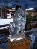 Ice carving