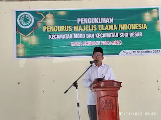 Pengurus MUI Kecamatan Moro dan Sugie Besar Resmi Dilantik 