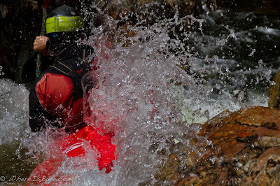 Ben Newman getting warmed up in the Big South fork of the Cahce le Poudre, Chris Baer, CO, colorado