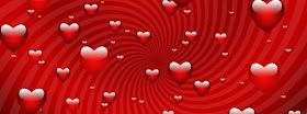 Valentine Day Red Heart facebook cover