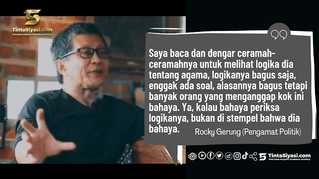 Rocky Gerung: Logika dan Alasan Zakir Naik dalam Beragama, Bagus!