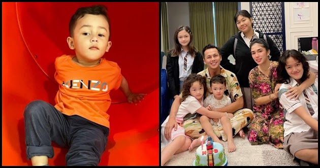 Potret Ultah Saka ke-2 Anak Ussy, Penampilannya Ganteng Banget Duplikat Sang Papa