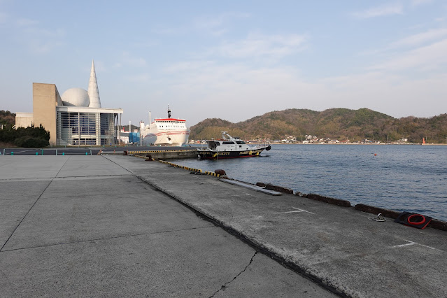 島根県松江市美保関町七類 フェリー乗船客用 駐車場からの眺望