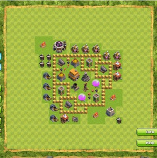 Bentuk Formasi Base Town Hall 5 Terbaik Dan Terkuat Clash of Clans