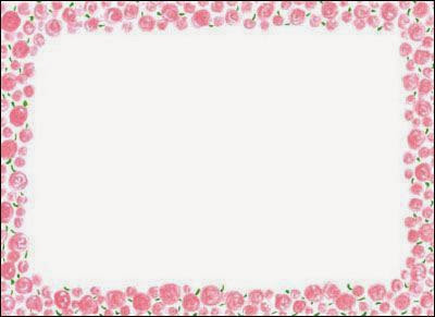 Flowers: Free Printable Frames, Borders and Labels.