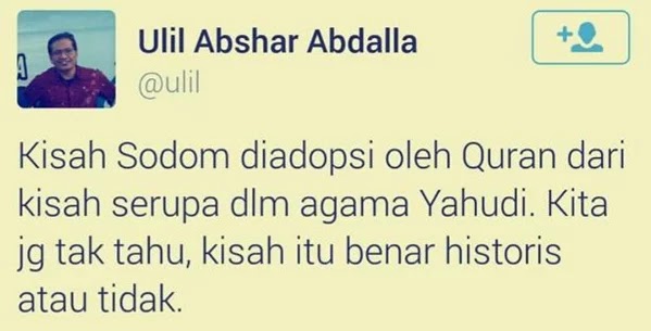 Ulil Dedengkot JIL Menghujat Qur’an demi Bela LGBT, Hanya Bermodal “Tidak Tahu”
