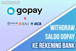 Cara Tarik Saldo  GoPay ke Rekening Bank Gampang Banget!