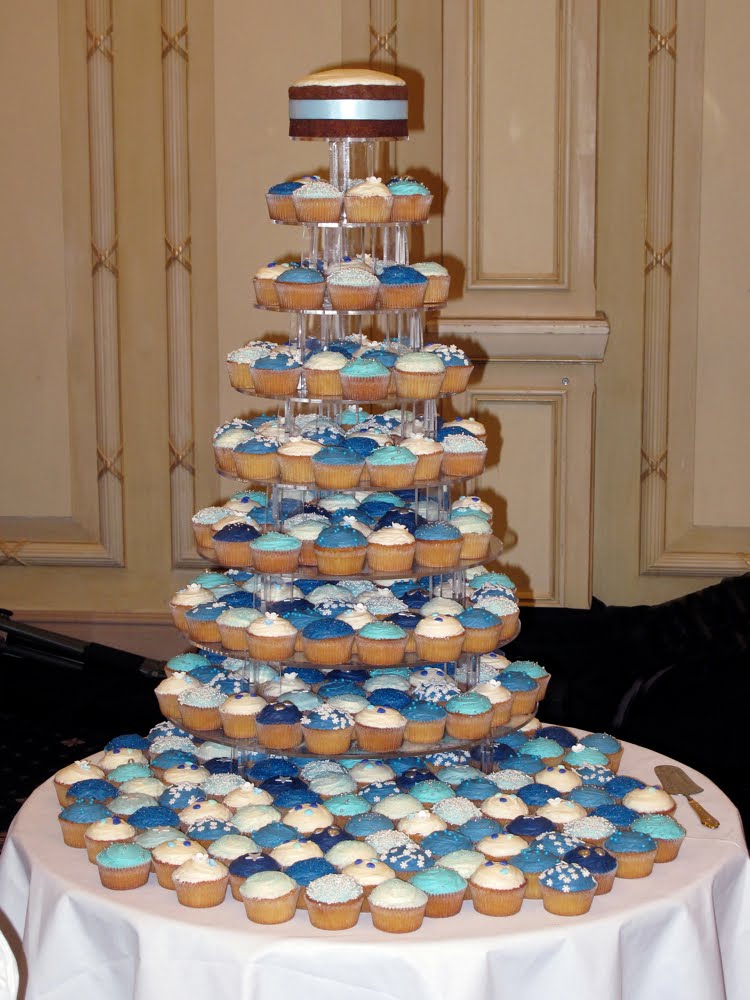 Here's a great tower of wedding cupcakes we did for Naz