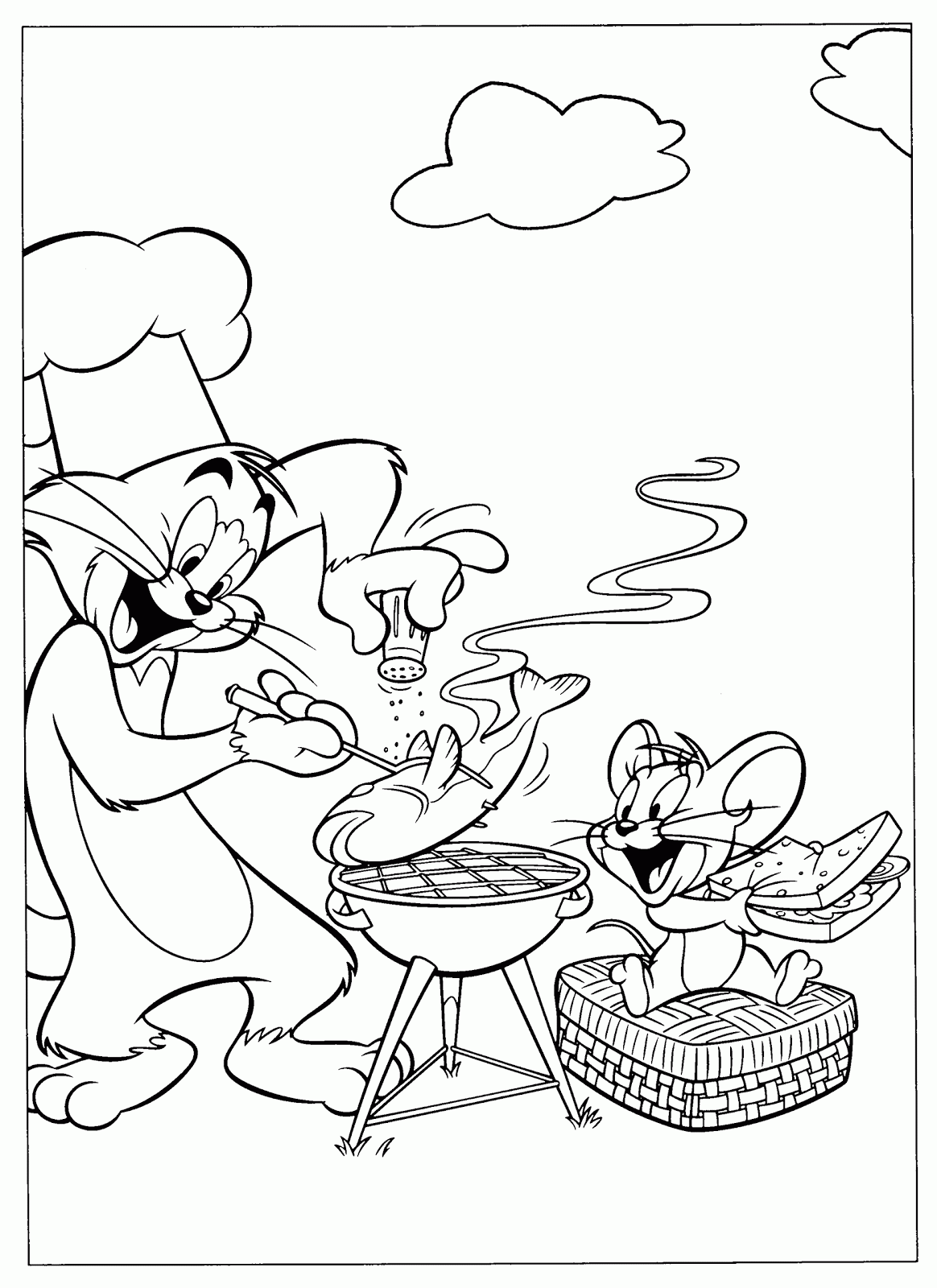 Download tom and jerry coloring pages | Minister Coloring