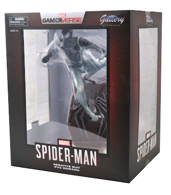 San Diego Comic-Con 2020 Exclusive PS4 Negative Suit Spider-Man Marvel Gallery Statue by Diamond Select Toys