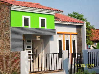 warna hijau cat rumah minimalis