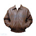 Classic Brown Bomber Leather Jacket for $133.00