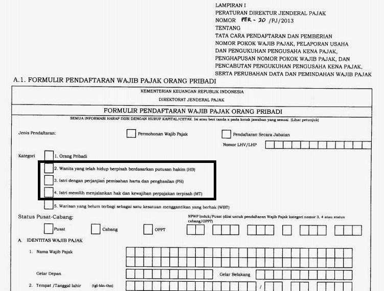 Contoh Surat Pernyataan Pembuatan Npwp Pribadi