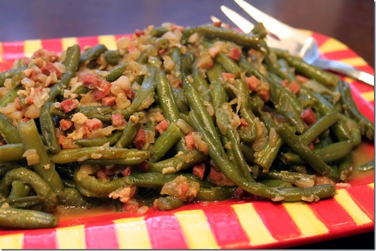 Green Beans on Platter