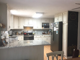 kitchen renovation, kitchen project, DIY, diy project, do it yourself, kitchen rehab, home depot, granite counters, chalkboard paint, milk paint, milkpaint, home improvement 