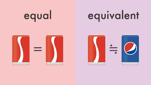 equal と equivalent の違い