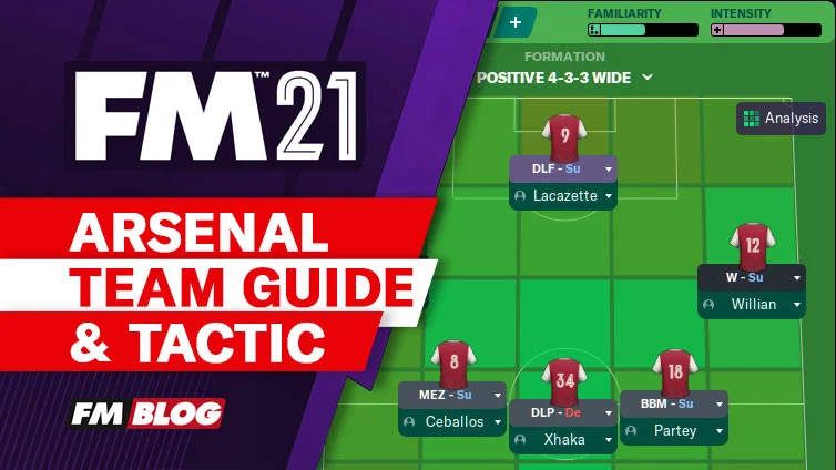 Football Manager 2021 Arsenal 4-3-2-1 Tactic | Team Guide | FM21