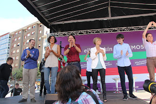 Mitin de Elkarrekin Podemos en Barakaldo, con Pablo Iglesias