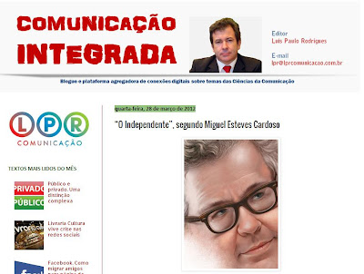 Miguel Esteves Cardoso reconhece lição dada por Torres Couto numa entrevista com Paulo Portas a "O Independente"