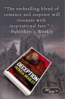 Cover of Deception by Patricia Bradley, endorsement by Publisher's Weekly