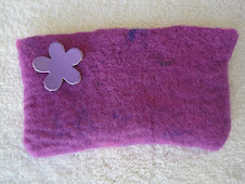 purple felt bag