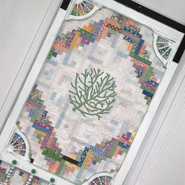 Sliding Quilted Screen Door by Thistle Thicket Studio. www.thistlethicketstudio.com