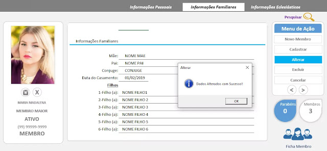 Como Cadastrar Membros Planilha Excel Grátis