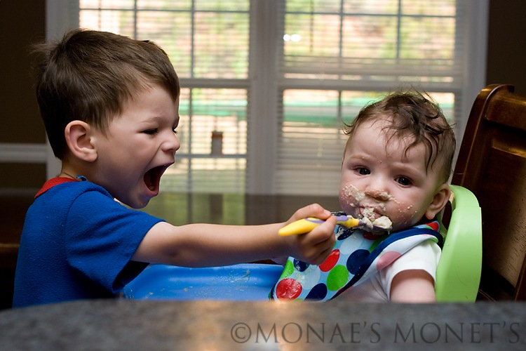 Scott feeding Ryan 6 blog