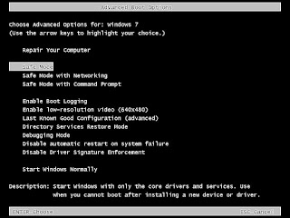 How to boot Windows 7 in Safe Mode