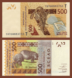 T6 WEST AFRICAN STATES (TOGO) 500 FRANCS UNC 2012/2018 (P-819Tg)