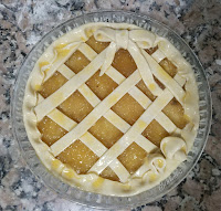 tarta cabello de ángel y hojaldre