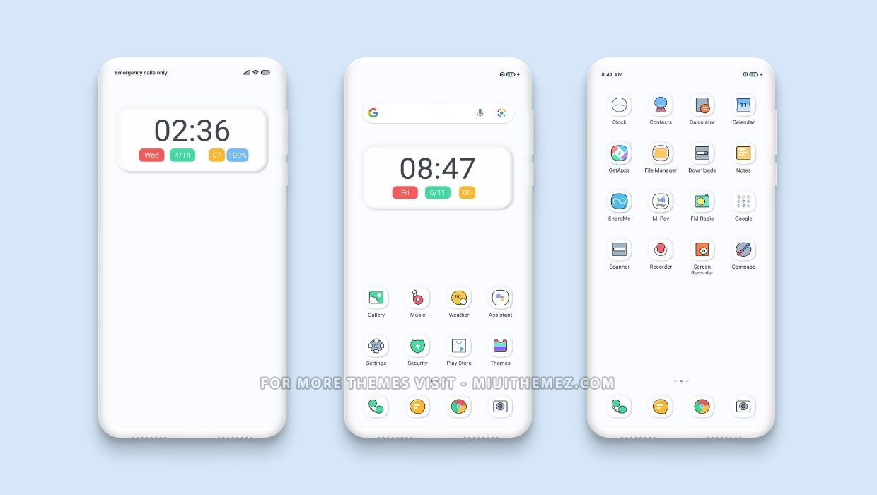 Pure White OS MIUI Theme