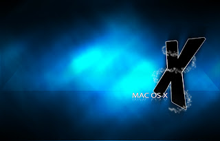 Mac OS X Wallpaper blue black