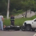 Motociclista fica ferido após ser atingido por picape durante acidente em Manaus