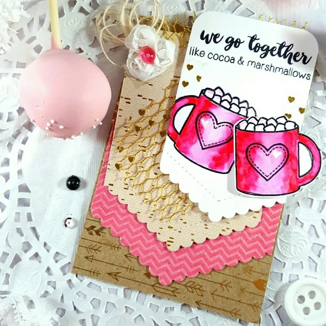 Sunny Studio Stamps: Mug Hugs Love Themed Card by Terri Burson