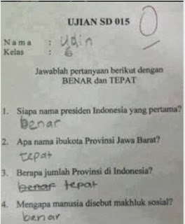 Siswa SD Jawab BENAR dan TEPAT