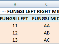 pengertian fungsi string pada excel serta contohnya