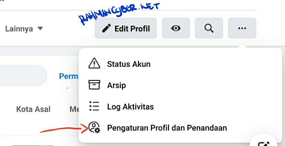 pengaturan penandaan / tag facebook